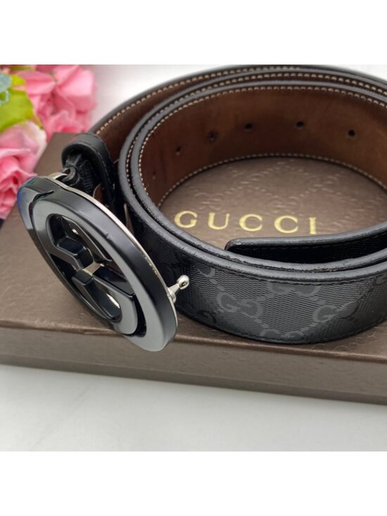 Gucci Leather Belt GG Marmont Supreme Black main image 10